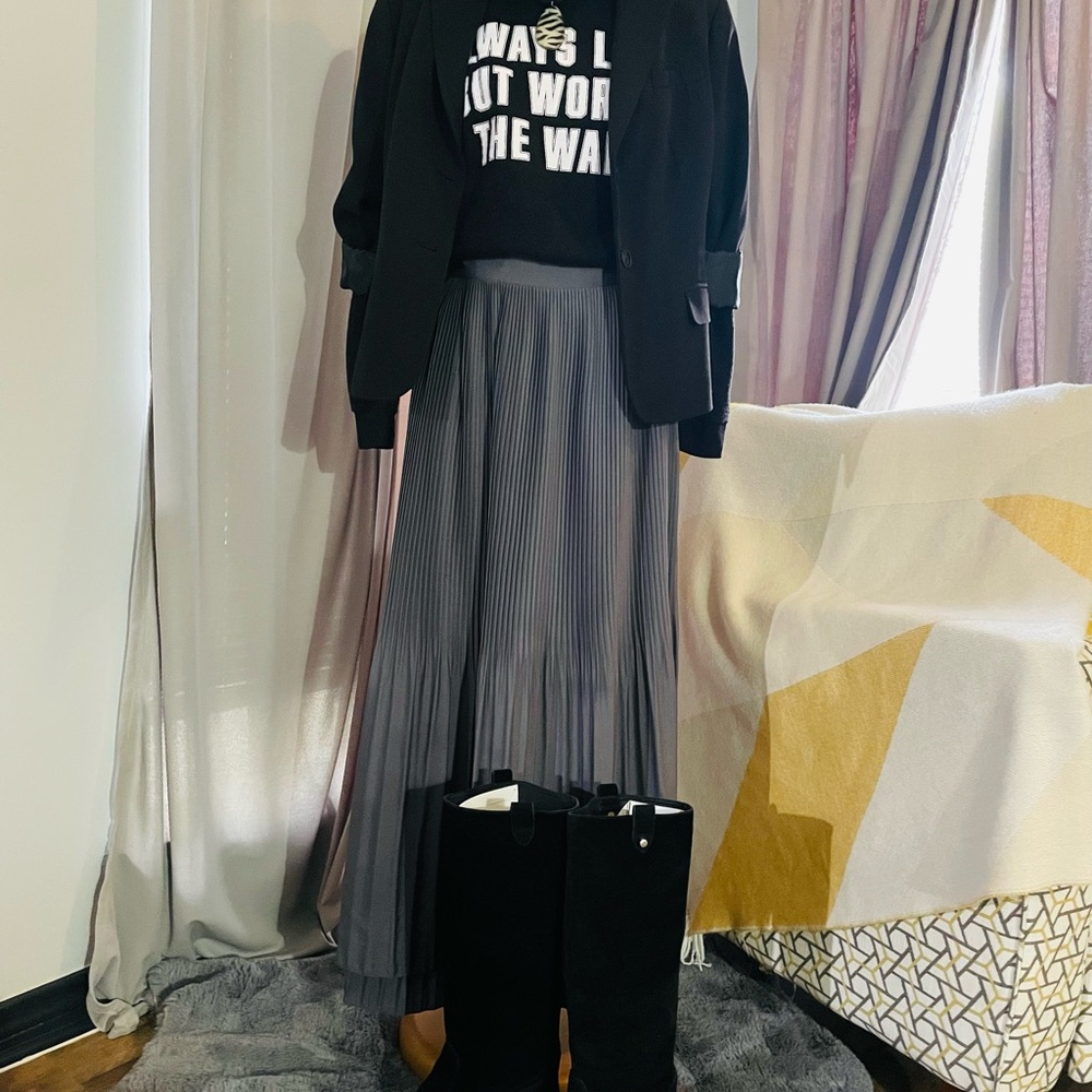 Old Navy Gray Maxi Skirt